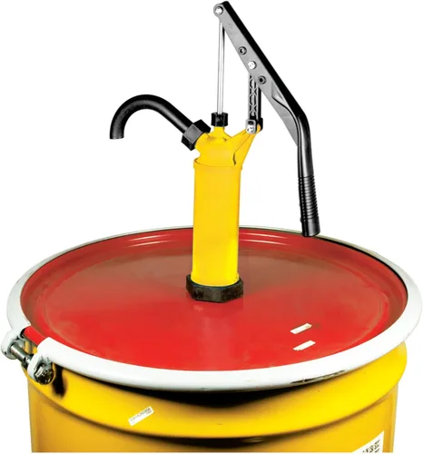 Miniatura 8 de Performance Tool W54269 Bomba de Barril de Acción de Palanca de Propósito General Amarilla - Se adapta a tambores de 15 a 55 galones