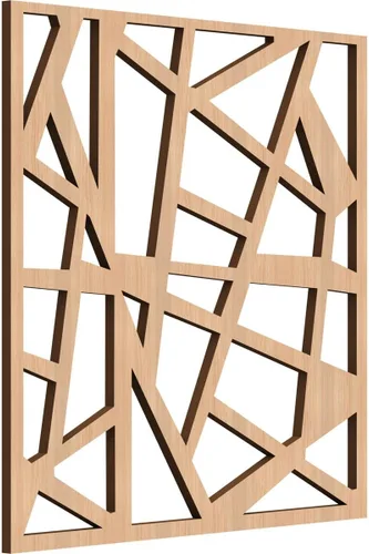 Miniatura 5 de Ekena Millwork WALW08X08X0250HSBRO - Paneles de pared de madera con calado decorativo extra pequeño Harrisburg, roble rojo rojo (Red Oak)