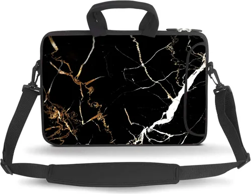 Miniatura 5 de Bolsa bandolera para portátil HYUTOTA de 11 a 15.6 pulgadas para Laptop/Chromebook/Ultrabook Notebook PC, Acuarela (Abstract Watercolor)