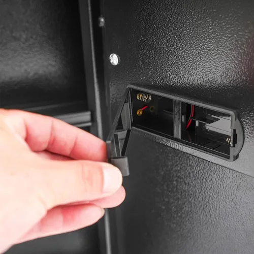 Miniatura 8 de Caja fuerte montada en la pared de 25.5 pulgadas de alto x 3.9 pulgadas de ancho x 14.5 pulgadas de largo, caja fuerte electrónica para seguridad