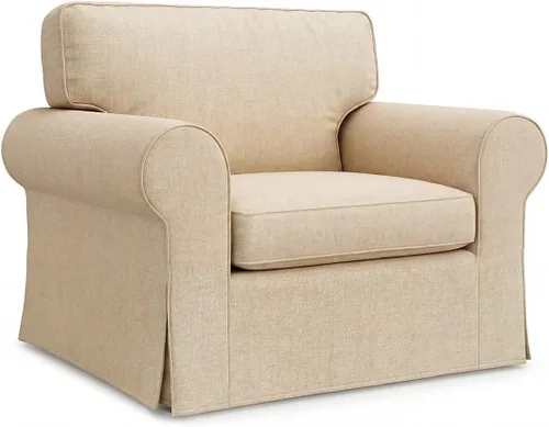 Ektorp - Funda de repuesto para sillón IKEA Ektorp, funda para silla Ektorp, solo funda Ektorp (beige diario)