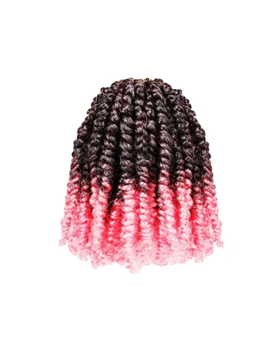 Miniatura 70 de Paquetes de extensiones de cabello de trenza de ganchillo Passion Twist - Combo de color mixto (6 paquetes 1B+1 paquete T1B/27+1 paquete T1B/30)