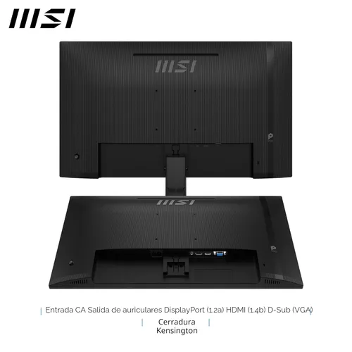 Miniatura 6 de MSI PRO MP271A E2 - Monitor de 27 pulgadas IPS 1920 x 1080 (FHD) para juegos y oficina, 120Hz, Free-Sync, HDMI, DisplayPort, Puerto VGA, Montaje