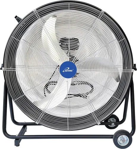 Miniatura 9 de iLiving 18" Ventilador de piso recargable con batería para acampar, ventilador portátil de alta velocidad para exteriores con aspas de metal