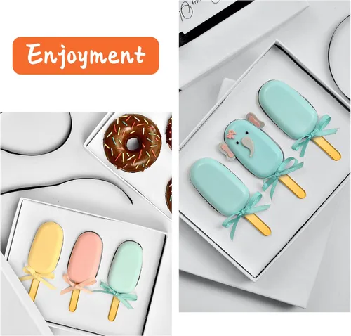 Miniatura 5 de 30 palitos acrílicos reutilizables para tartas, moldes para tartas, espejos, palitos de helado, molde para tartas para el hogar, pasteles, dulces