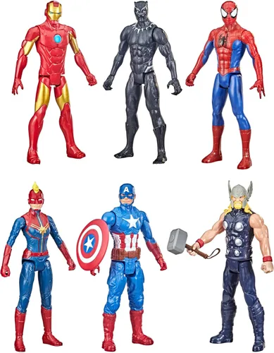 Miniatura 11 de Marvel Titan Hero Series - Figura de acción multipaquete, 6 figuras de acción, juguetes de 12 pulgadas, inspirados en Marvel Comics, para niños de 4