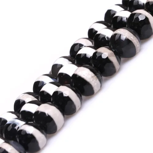 Cuentas sueltas, gemas de ágata redondas facetadas naturales para realizar joyería a mano en grandes cantidades, bricolaje. Una tira: 15 pulgadas,