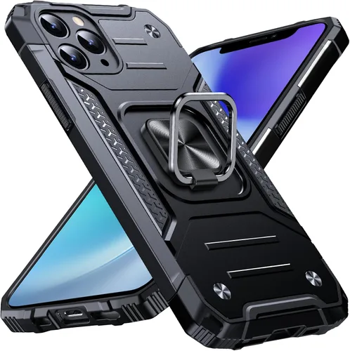 Miniatura 124 de Anqrp Funda resistente para iPhone 6/7/8/SE/SE2 con soporte de anillo mejorado y agarre, grado militar, a prueba de golpes, resistente y robusta