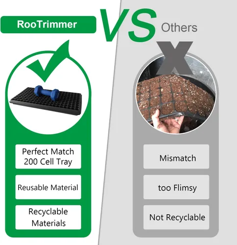 Miniatura 7 de RooTrimmer Shallow 1020 - Bandejas planas especializadas para sostener y transportar 200 bandejas de plántulas de enchufe celular