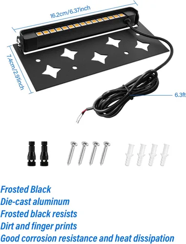 Miniatura 8 de Luces de Pared de Contención LED de 5W de 7 pulgadas, Iluminación de Paisaje Duro de Bajo Voltaje, Luces de Adoquín de Paisaje 12V 24V, Luces