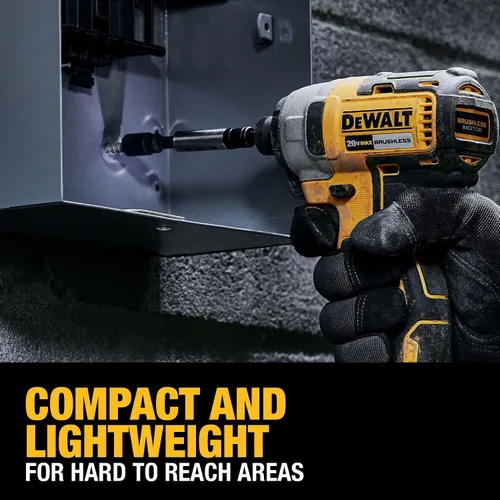 Miniatura 3 de DEWALT Atornillador de Impacto 20V MAX, 1/4 Pulgada, Batería y Cargador Incluidos (DCF787D1)