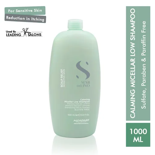 Miniatura 6 de Alfaparf Milano Semi Di Lino Scalp Relief Low Shampoo para pieles sensibles, champú sin sulfato, calma, aporta comodidad e hidrata, alivia