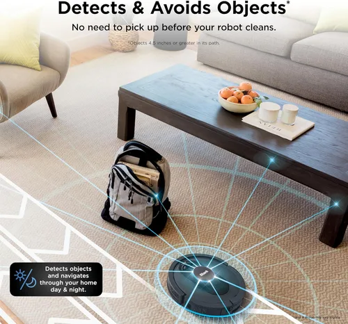 Miniatura 6 de Robot aspirador ultra AI Shark AV2501S, con Matrix Clean, mapeo doméstico, base autovaciada sin bolsa HEPA de 30 días de capacidad, perfecta