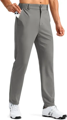 Soothfeel Pantalones de golf para hombre con 5 bolsillos, ajustados, elásticos, casuales, de viaje, pantalones de trabajo para hombre
