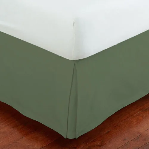 Miniatura 11 de Linen Plus - Falda de cama plisada de lujo de 14.0 pulgadas. De caída plisada, guardapolvos, color sólido., Negro, Completo