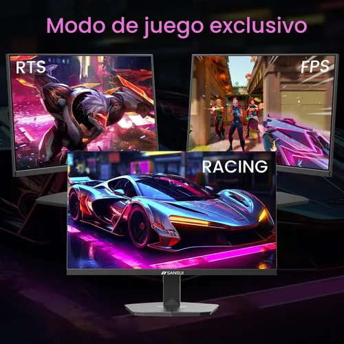 Miniatura 8 de SANSUI Monitor de Gaming de 24 Pulgadas 160Hz FHD 1080P Monitor de Computadora, FreeSync 1ms Contraste 4000:1, Puertos HDMI DP Soporte VESA Monitor