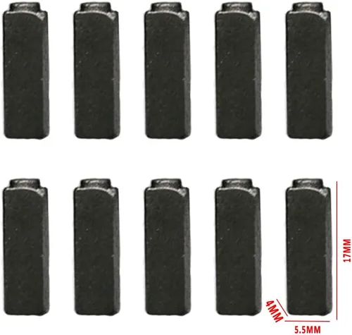 Miniatura 3 de Cepillos de carbón para motor (10 unidades, varios tamaños, para herramientas eléctricas)