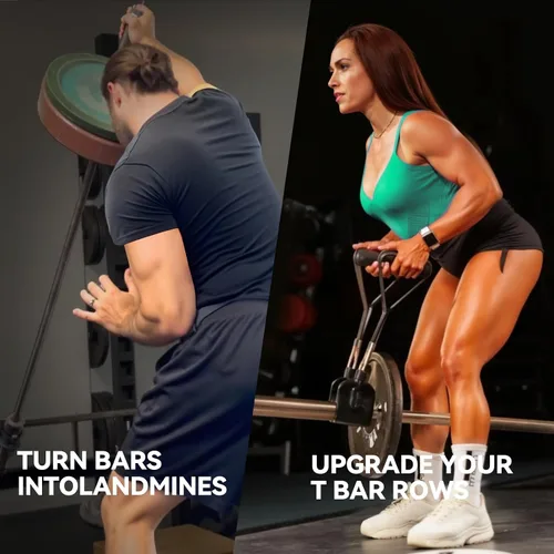 Miniatura 4 de Clips de gimnasio en casa: carga mancuernas en pesas, convierte las barras en minas terrestres, fila de barra en T con cualquier agarre, engancha