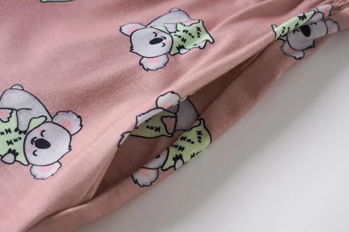 Miniatura 6 de Vopmocld Conjunto de pijama de manga larga para niñas grandes, ropa de dormir de 2 piezas, pijamas de dibujos animados múltiples