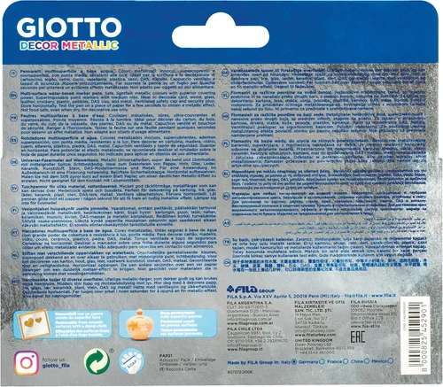 Miniatura 2 de ESTUCHE 5 ROTULADORES Giotto DECOR METAL SURTIDOS