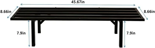 Miniatura 3 de Zhongma Soporte de metal para plantas de un nivel (45.67 pulgadas de largo x 8.66 pulgadas de ancho x 7.9 pulgadas de alto) soporte para plantas