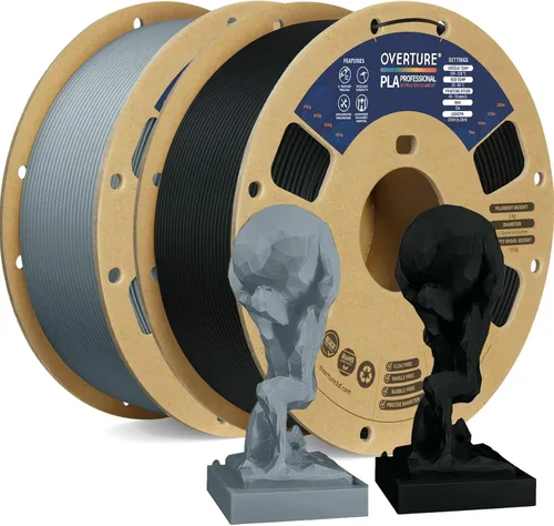 Miniatura 59 de Overture PLA Plus (PLA+) Filamento de 1/16 pulgadas, dureza mejorada con rollo PLA, con superficie de construcción 3D de 7.87 × 7.87 pulgadas, PLA