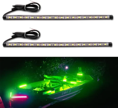 Miniatura 11 de Luces de navegación – Luces de proa LED, verde y rojo, pesca nocturna, cubierta, IP67 impermeable para pontón, bote auxiliar, kayak, barco Jon, yate
