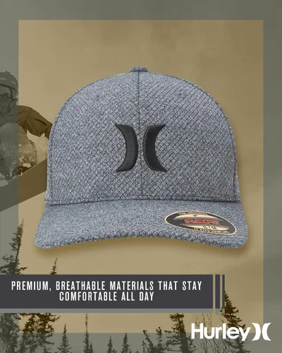 Miniatura 18 de Hurley Gorras para hombre - One & Only Flexfit Textures Cap - Sombreros ajustados para hombre, S-XL