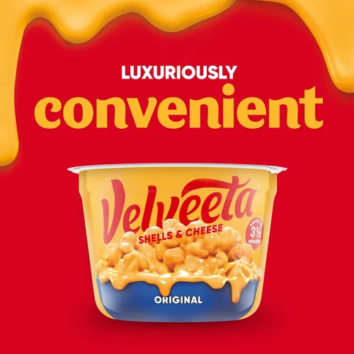 Miniatura 9 de Velveeta Shells & Cheese Original - Taza de macarrones con queso para microondas (taza de 2.39 onzas)