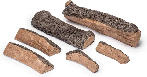 Miniatura 2 de Peterson Real Fyre - Juego de troncos de roble dividido de 24 pulgadas con ventilado G45 quemador de llama doble, luz de fósforo (gas natural)