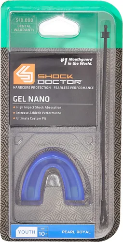 Miniatura 3 de Shock Doctor Gel Nano Convertible Protector Bucal (Pearl carbono, adulto)