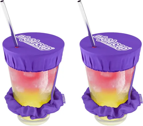 Miniatura 17 de Nightcap Coletero Cubrevasos - El Coletero Reutilizable para Prevención de Adulteración de Bebidas Como se Vio en Shark Tank Negro