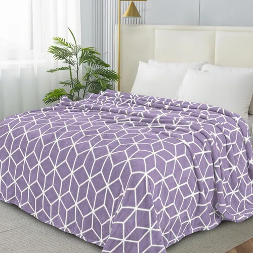 Miniatura 19 de Elegant Comfort Manta ultrasuave de microterciopelo de lujo, suave, mullida, tamaño matrimonial/queen, verde
