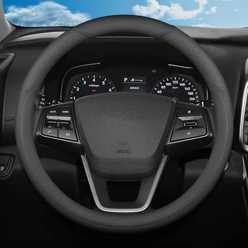 Funda para volante para Hyundai Palisade Elantra Sonata Tucson Santa Fe Santa Cruz Kona Accent Venue Ioniq Genesis Azera Hybrid Sport N Line GT