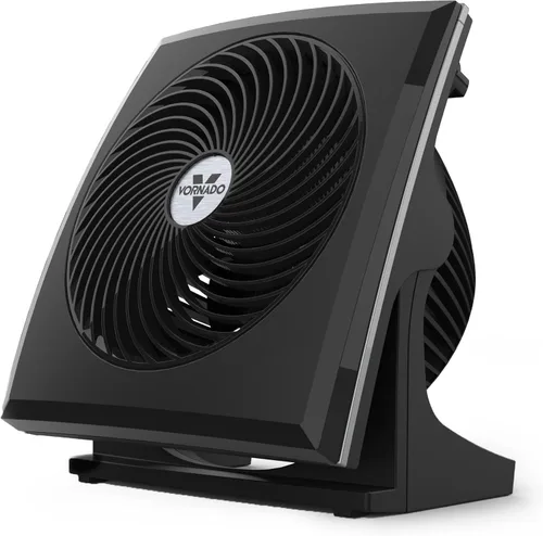 Miniatura 7 de Vornado 573T Ventilador pequeño de circulación de aire para habitación con cabezal giratorio, rejilla extraíble de fácil limpieza, 3 ajustes