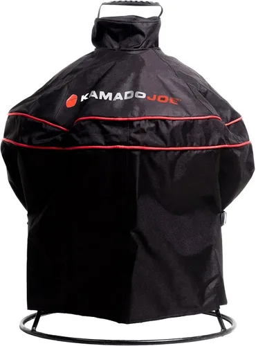 Miniatura 7 de Joe Jr - Parrilla de carbón portátil de 3 piezas por Kamado Joe con cubierta de parrilla y carrito con estantes laterales