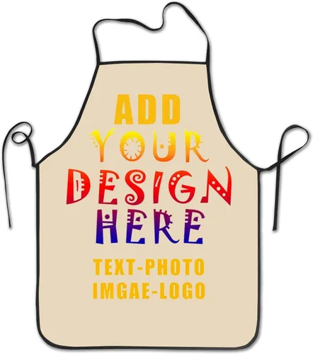 Miniatura 13 de Delantal personalizado personalizado para mujeres y hombres, delantales de cocina para cocinero, nombre personalizado, texto, logotipo, imagen