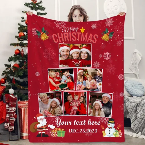 Miniatura 15 de SalaGraphics Manta personalizada con fotos, texto, regalos personalizados para parejas, mantas con fotos con mis propias fotos, mantas 5 Fotos