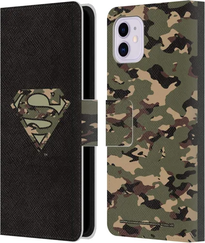 Miniatura 93 de Head Case Designs Funda de piel con licencia oficial de Superman DC Comics con logotipos negros y rojos compatible con Apple iPhone 11