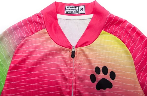 Miniatura 4 de Hotlion Conjunto de camiseta de ciclismo para mujer de manga corta con bolsillo