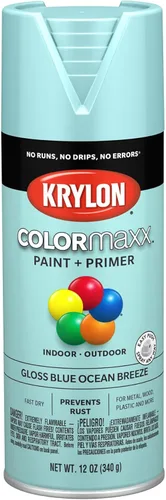 Miniatura 17 de Krylon K05599007 COLORmaxx Pintura en aerosol y base para uso en interiores y exteriores, color gris brillante para maquinaria, 12 onzas