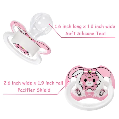 Miniatura 6 de LittleForBig Bigshield Generation-II - Chupete impreso para adulto, diseño de bebé Usagi