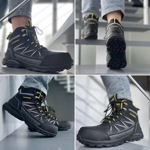 Miniatura 7 de Botas de trabajo con punta de acero para mujer, botas de trabajo aisladas, zapatos de punta de acero, botas de construcción cómodas, botas