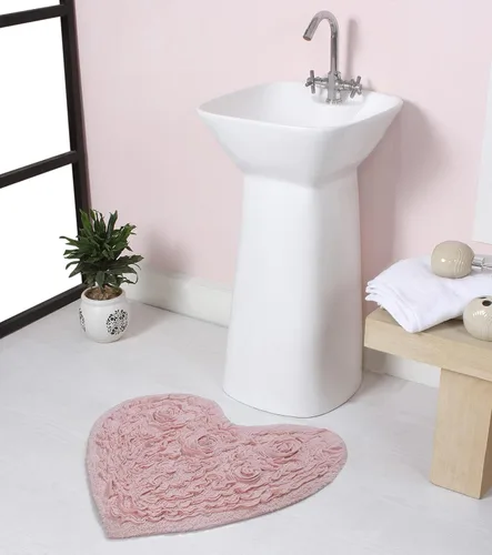 Miniatura 50 de Home Weavers Bell Flower Collection - Tapetes de baño copetudos 100 % algodón, extrasuaves y absorbentes, antideslizantes, lavables a máquina, lino