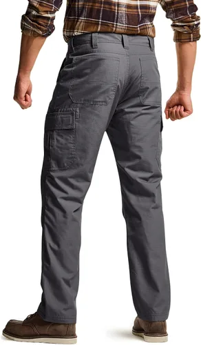 Miniatura 2 de CQR Pantalones tácticos de invierno para hombre, pantalones de trabajo térmicos para senderismo, pantalones cargo con forro polar para nieve y esquí