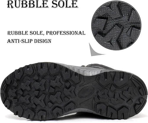 Miniatura 4 de UPSOLO Mens Waterproof Winter Boots
