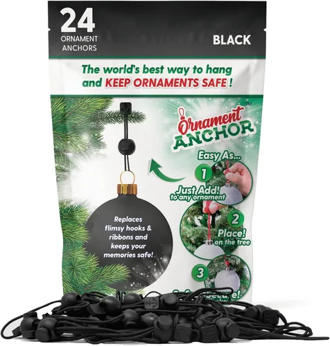 ORNAMENT ANCHOR Ganchos para Adornos para Colgar Decoraciones Navideñas - Ganchos Colgantes Antideslizantes para Navidad - Ganchos Colgantes de