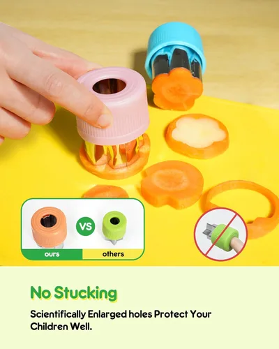 Miniatura 3 de 26 piezas de juego de cuchillos para niños, herramientas de cocina Montessori para niños pequeños para cocina real, juego de cuchillos libres de BPA