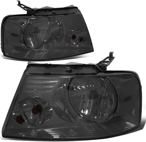 Miniatura 8 de DNA MOTORING HL-OH-F1504-BK-CL1 - Faros delanteros de carcasa negra de repuesto compatibles con 04-08 F-150/06-08 Mark LT Negro Claro