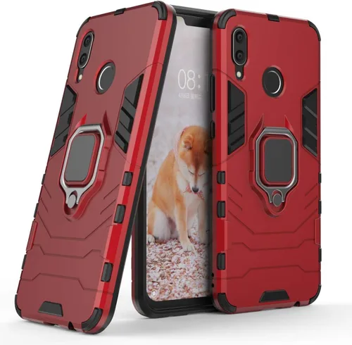 Miniatura 6 de LuluMain Compatible con Huawei Nova3, soporte de anillo de metal, a prueba de golpes, parachoques duro